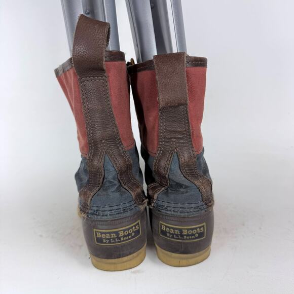 L.L. Bean Signature Duck Boots Women’s 9 Multicolor color block Lace-Up booties - Picture 7 of 10